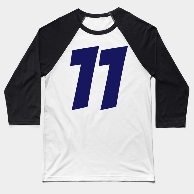 Sergio Perez 11 - Driver Number Baseball T-Shirt by GreazyL